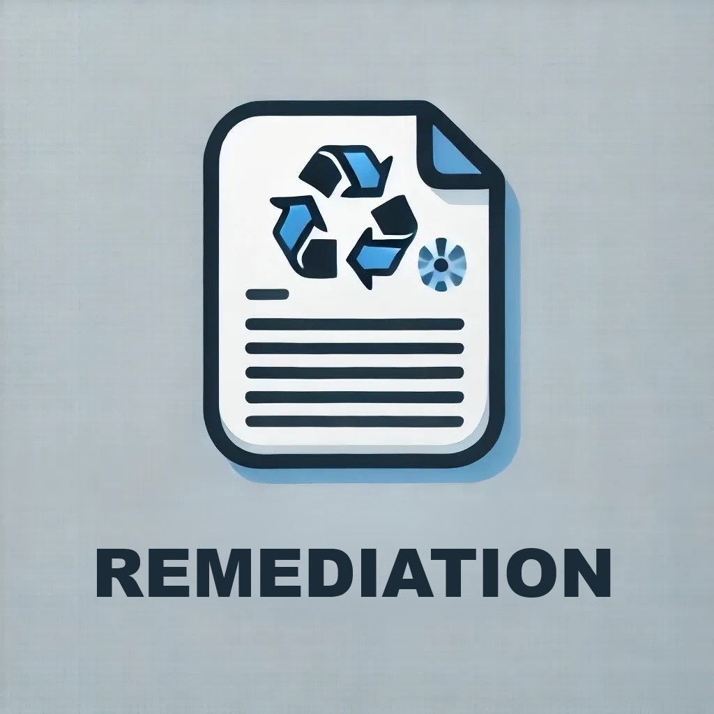 Remediation process for accessibility compliance